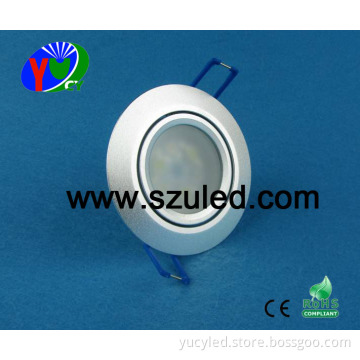 Aluminium Cover Frosted 3*1W LED Downlights (YC-6061(3*1W))